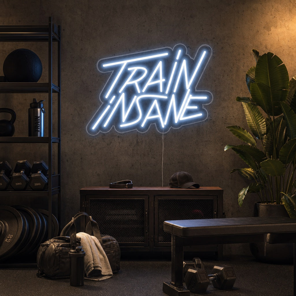 "Train Insane" Letreros Neon