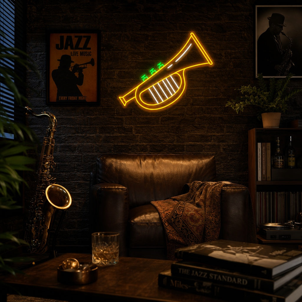 "Jazz De Trompeta" Letreros Neon