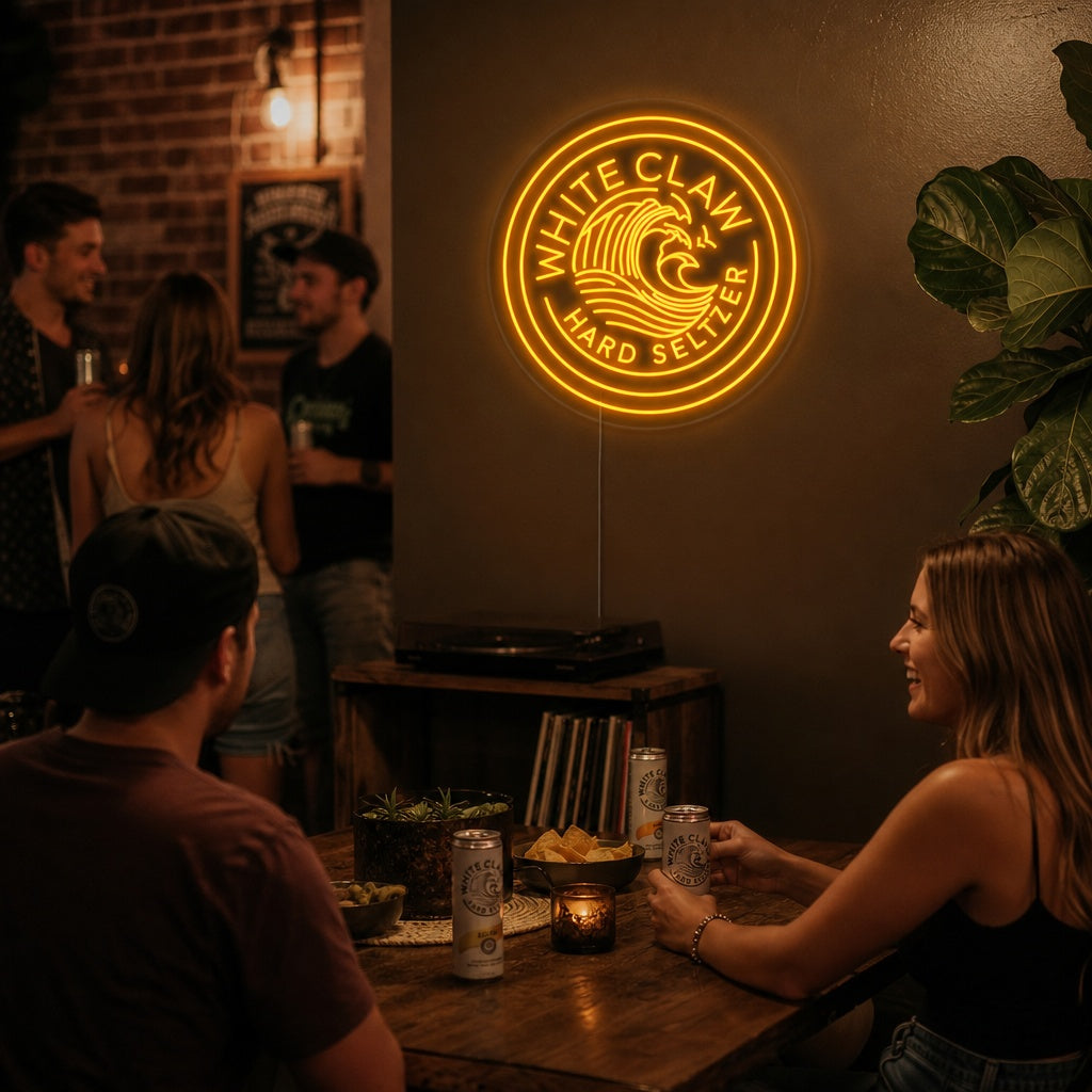 "Bar De Cerveza White Claw" Letreros Neon