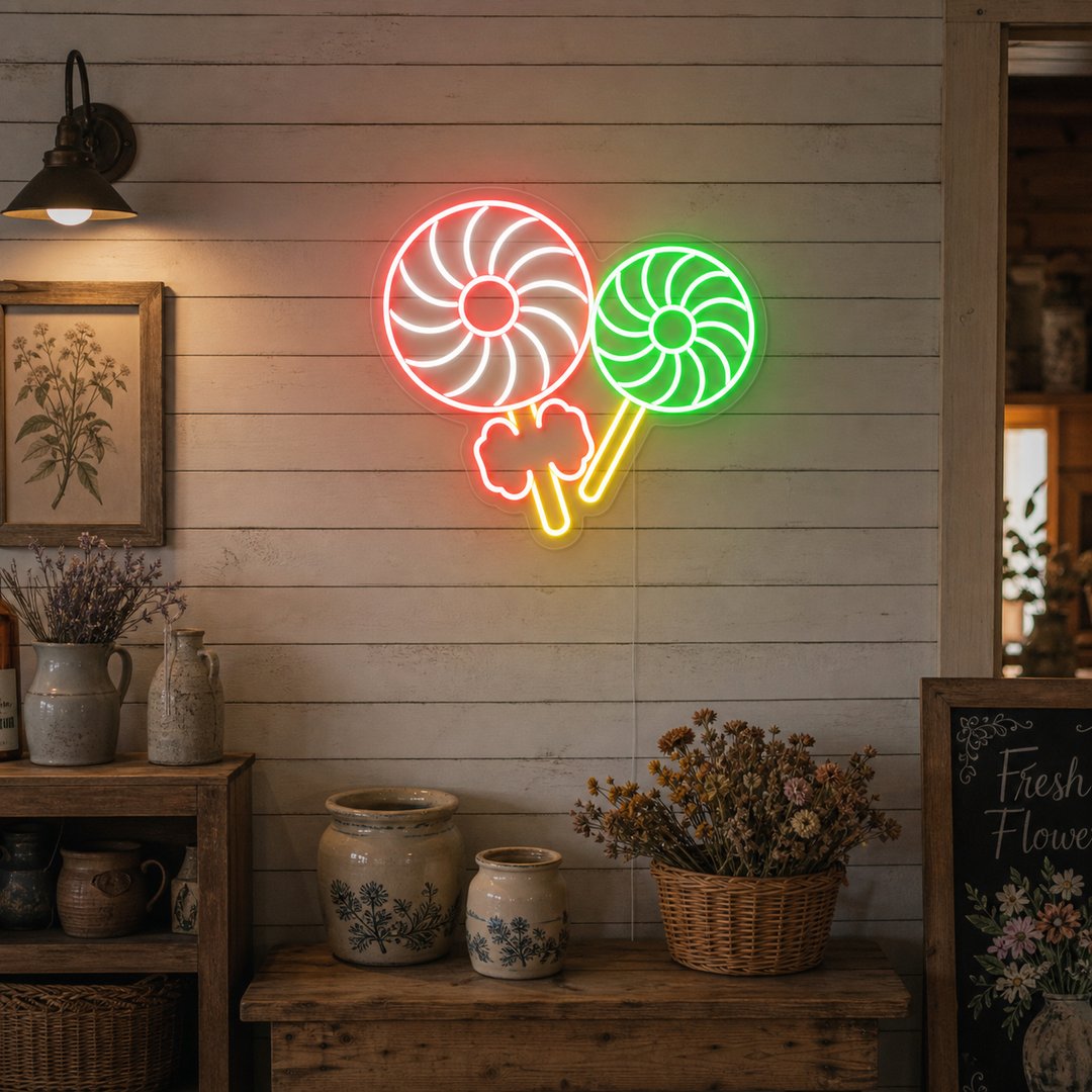 "Ventilador Pequeño" Letreros Neon