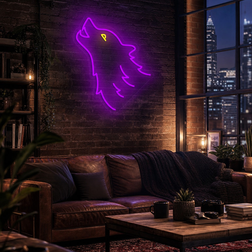 "Cabeza De Lobo" Letreros Neon