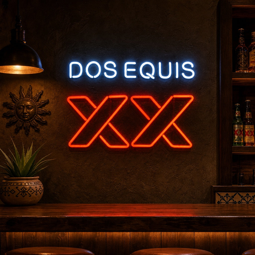 "XX Dos Equis" Letreros Neon
