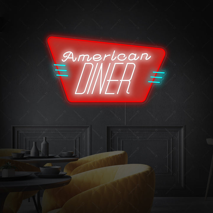"American Diner" Letrero de neón