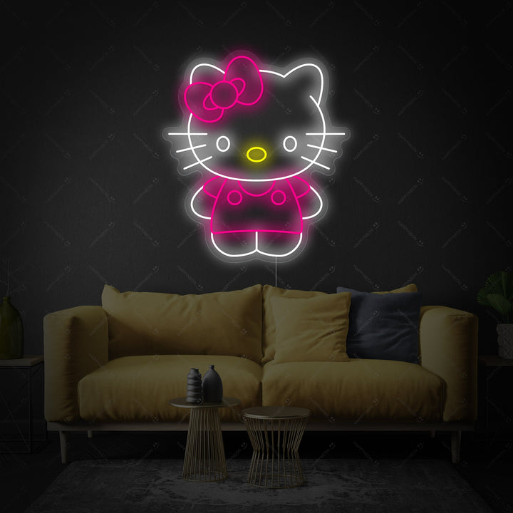 "Gato de anime" Letrero de neón