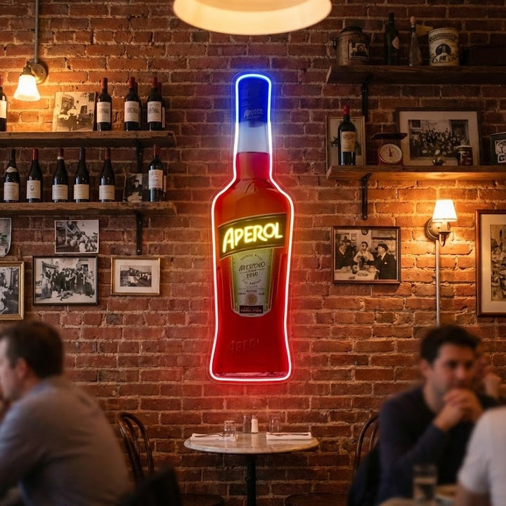 "Botella Aperol Aperitivo" Letrero de neón