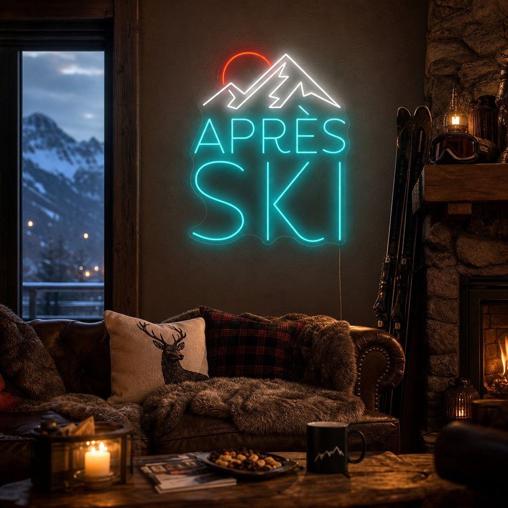 "Après Ski" Letrero de neón