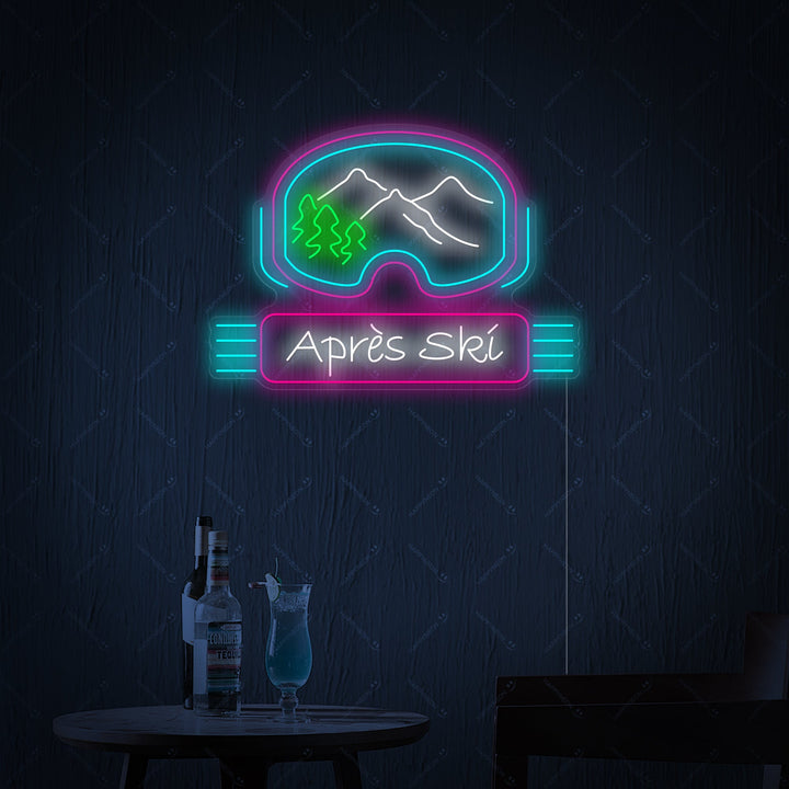 "Apres Ski" Letrero de neón
