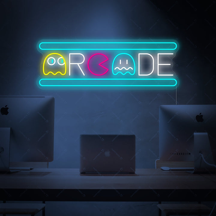 "Arcade Ghost" Letrero de neón