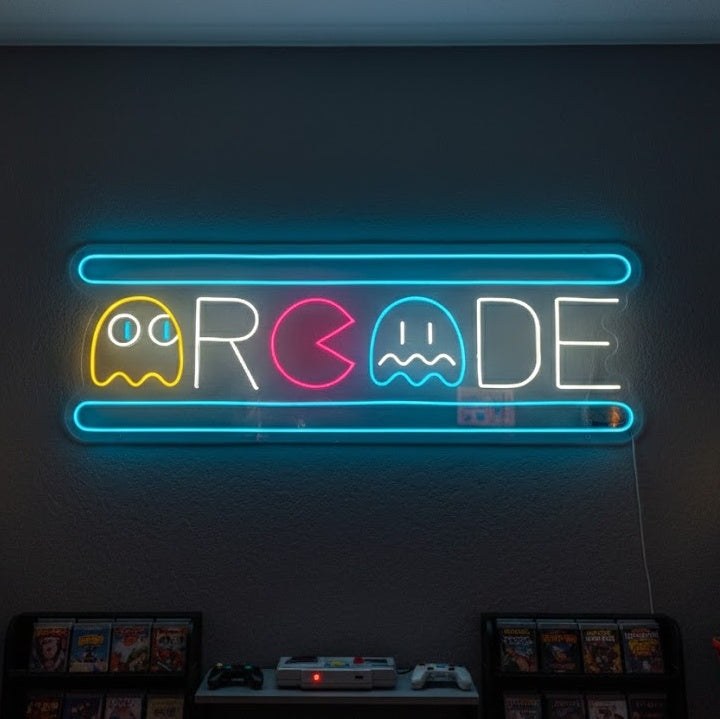 "Arcade Ghost" Letrero de neón