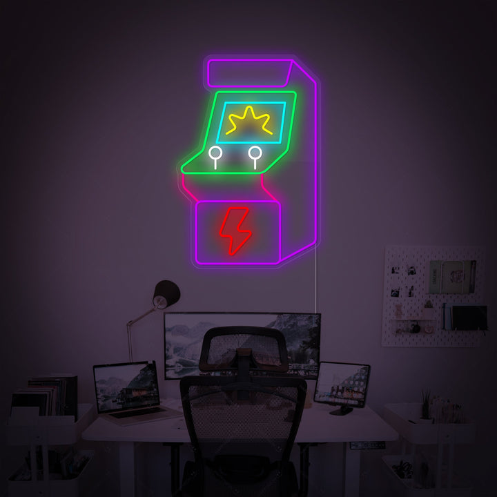 "Máquina Arcade" Letrero de neón