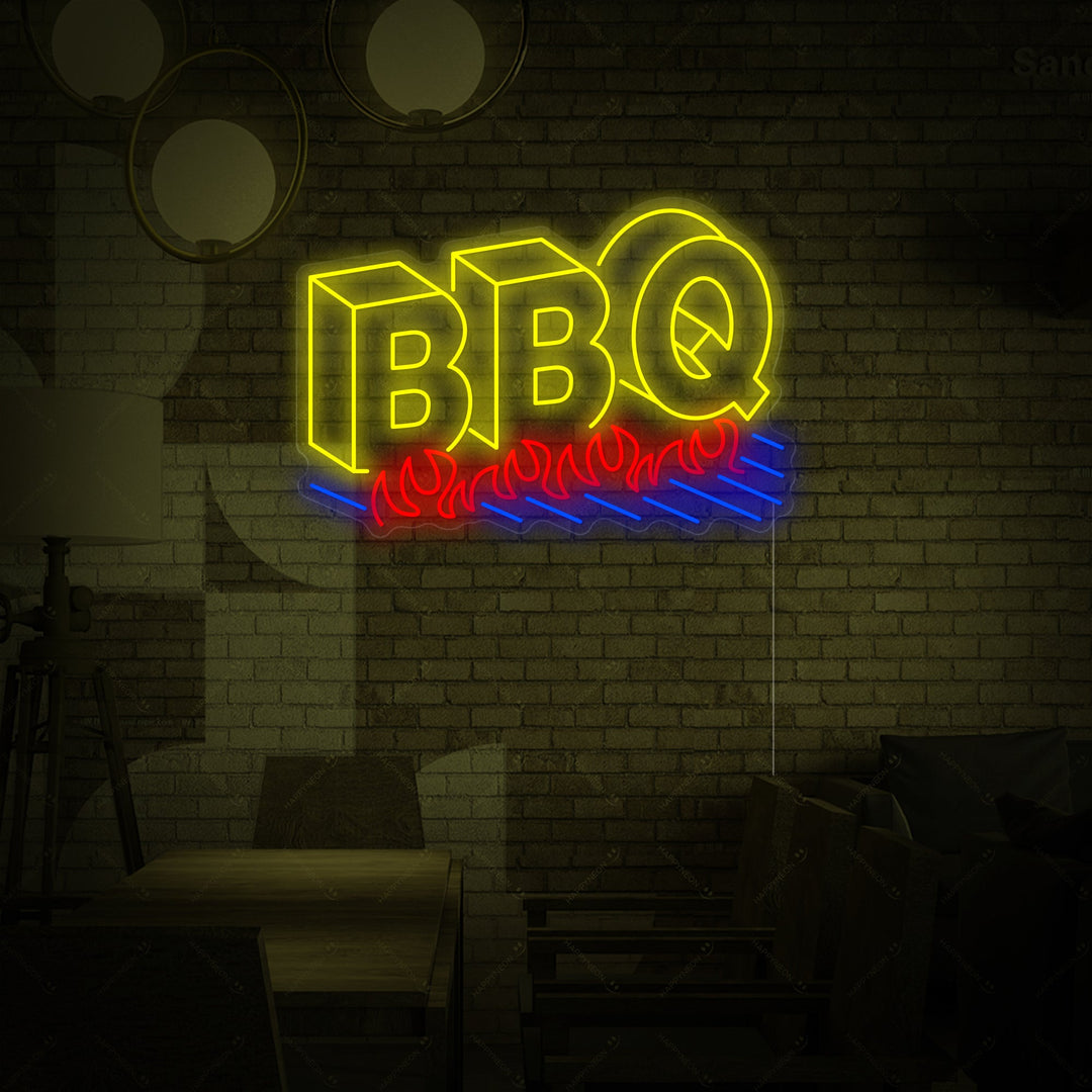 "Logo BBQ" Letrero de neón