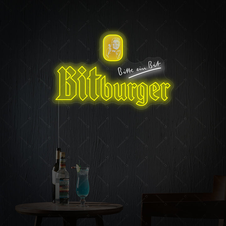 "Bitburger" Letrero de neón