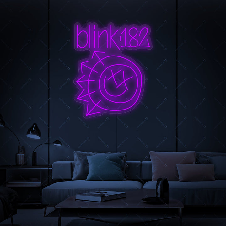"Blink 182" Letrero de neón