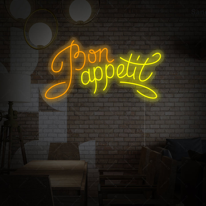 "Bon Appetit" Letrero de neón