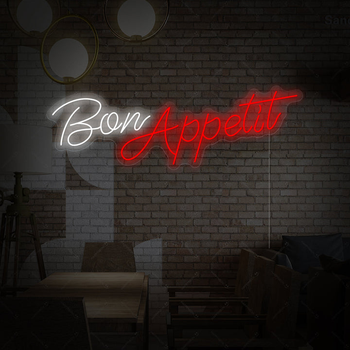 "Bon Appetit" Letrero de neón