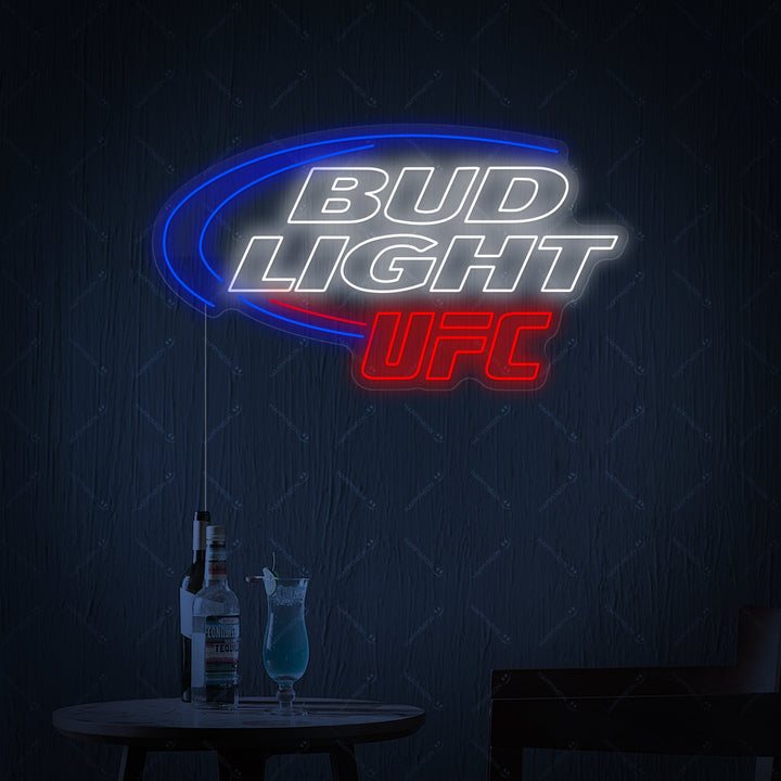 "Bud Light UFC" Letrero de neón