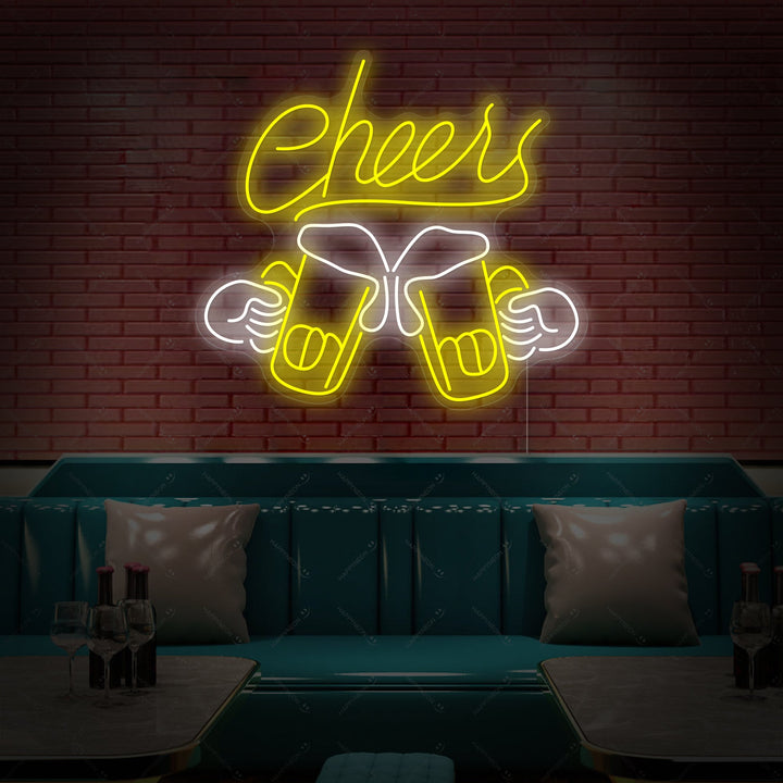 "Cheers" Letrero de neón