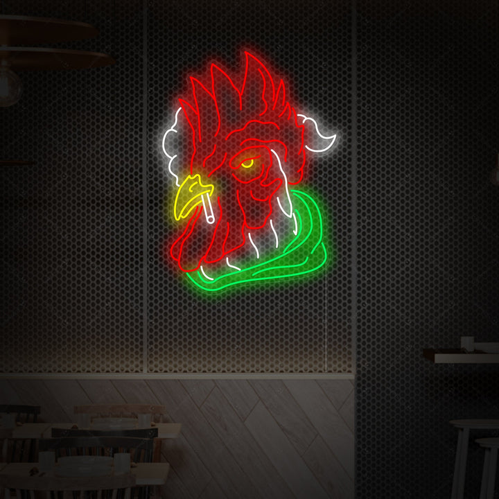 "Pollo Ahumado" Letrero de neón