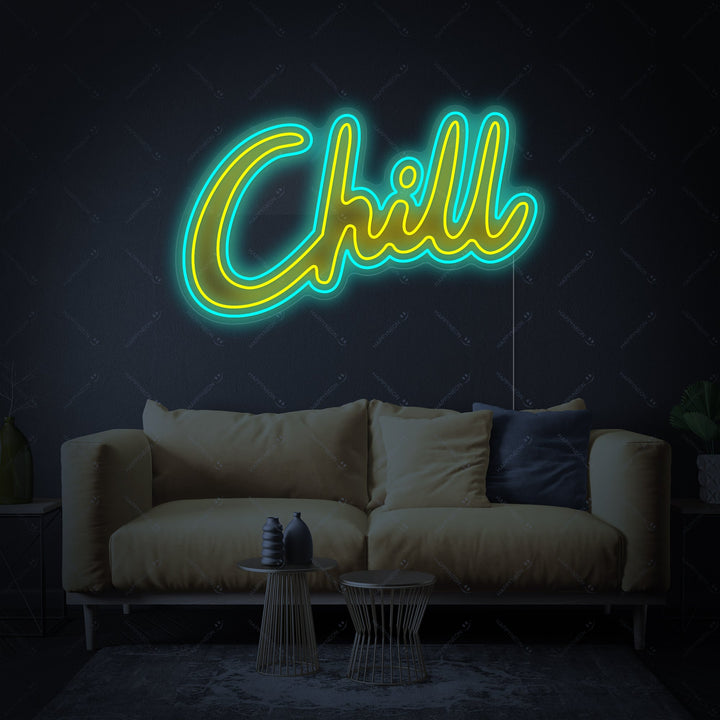 "Chill" Letrero de neón