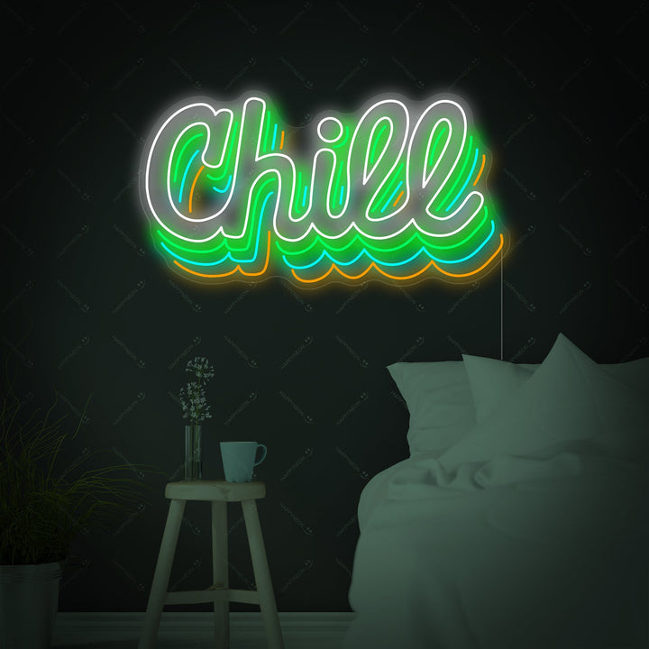 "Chill" Letrero de neón