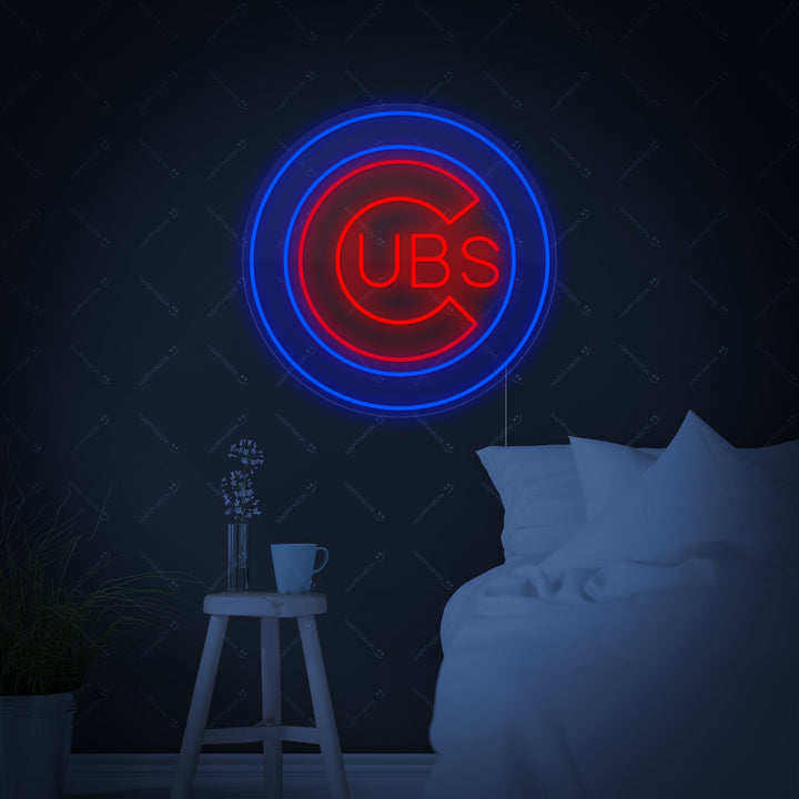 "CUBS" Letrero de neón