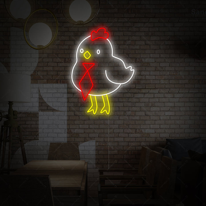 "Lindo Pollito" Letrero de neón