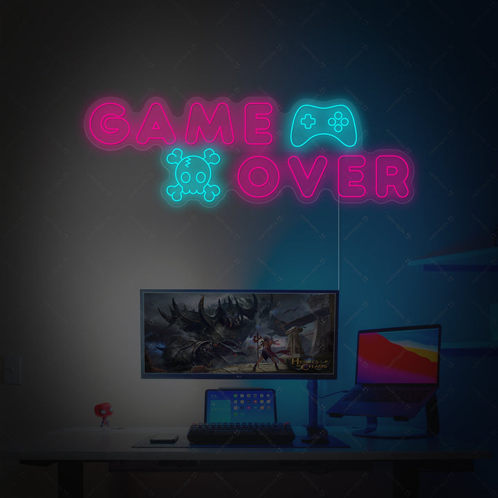 "Game Over" Letrero de neón