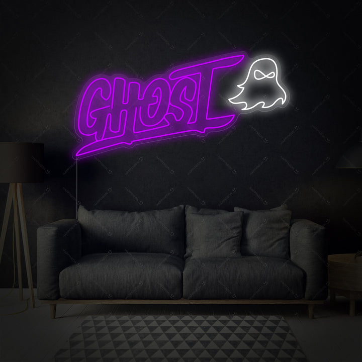 "Ghost" Letrero de neón