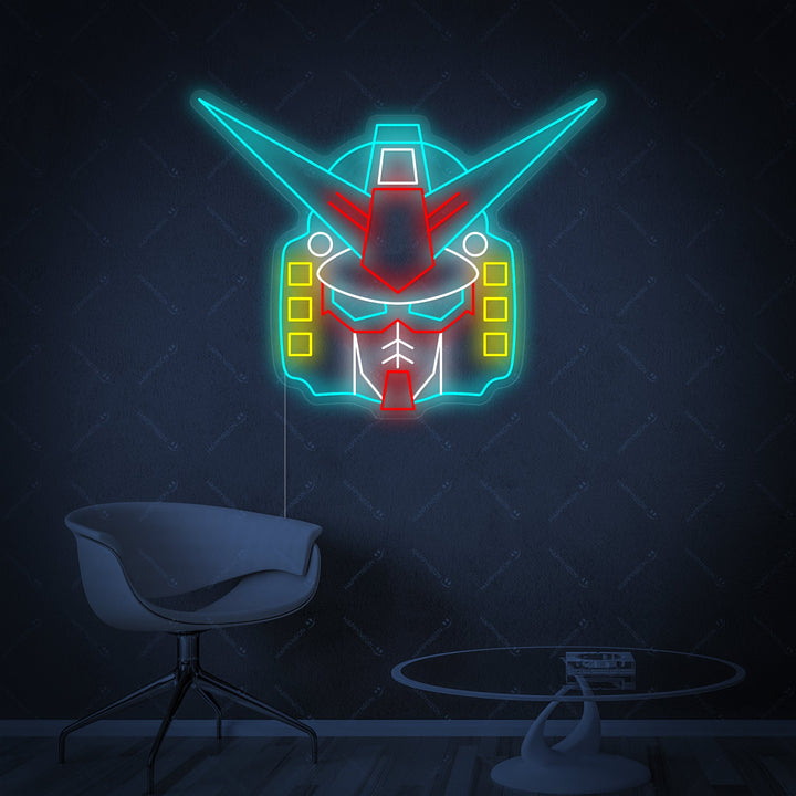 "Gundam Robot" Letrero de neón