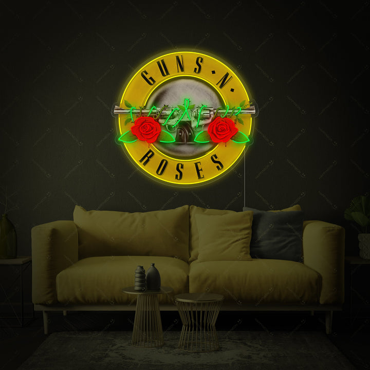"Guns N Roses" Letrero de neón