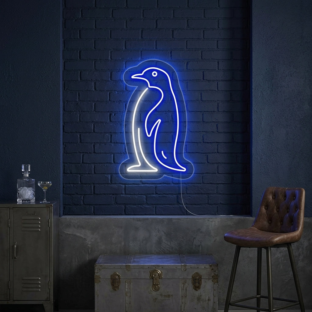 "Pingüino Antártico" Letreros Neon