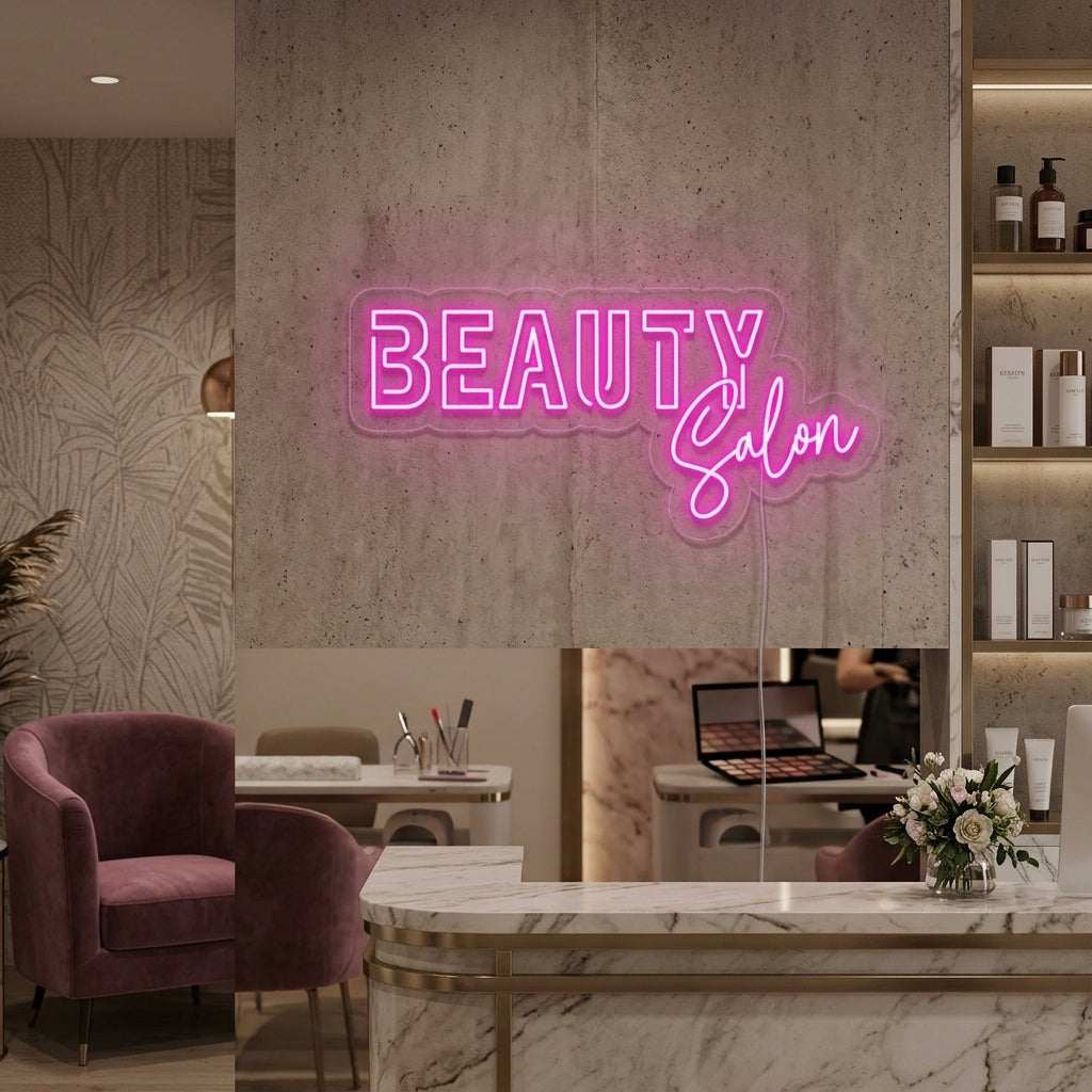 "Beauty Salon" Letreros Neon