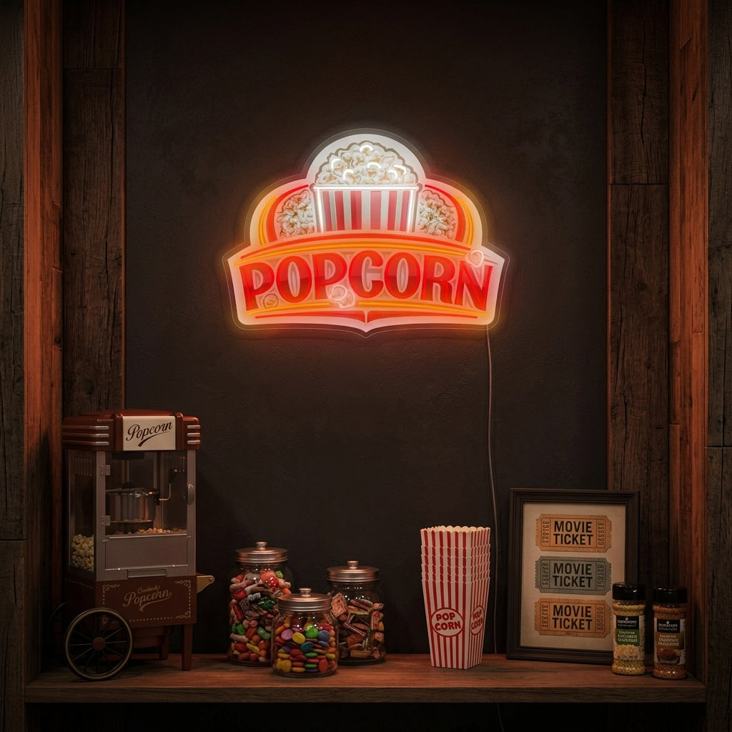 "popcorn" Letrero de neón