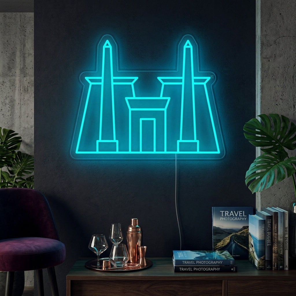"Templo De Karnak En Egipto" Letreros Neon