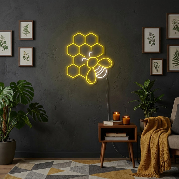 "Panal De Miel" Letreros Neon