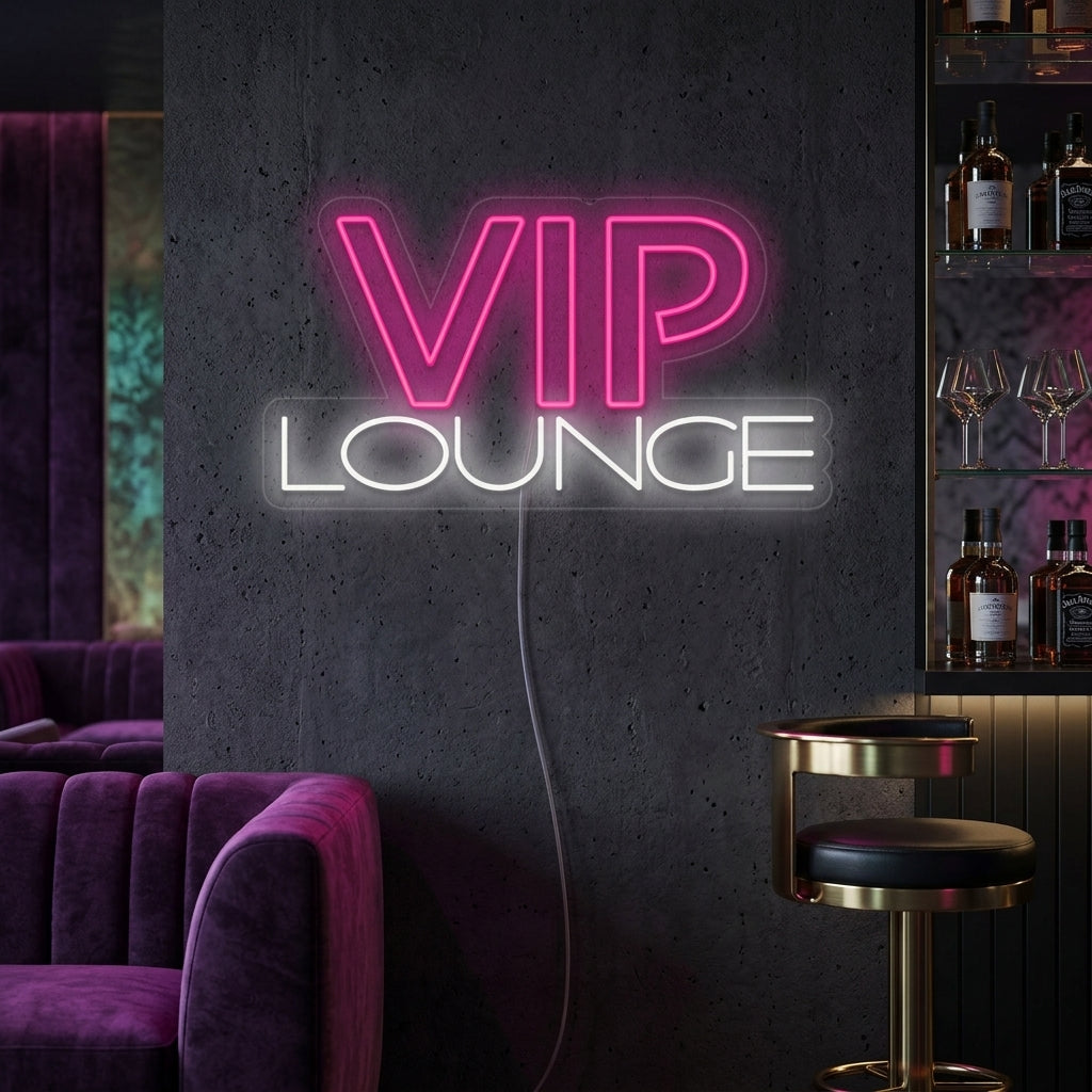 "Vip Lounge" Letreros Neon