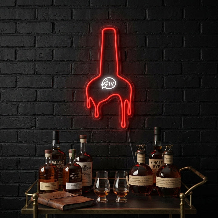 "Makers Whisky Bar" Letreros Neon