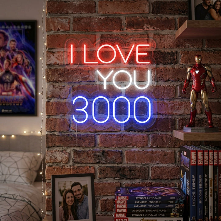 "I Love You 3000" Letreros Neon