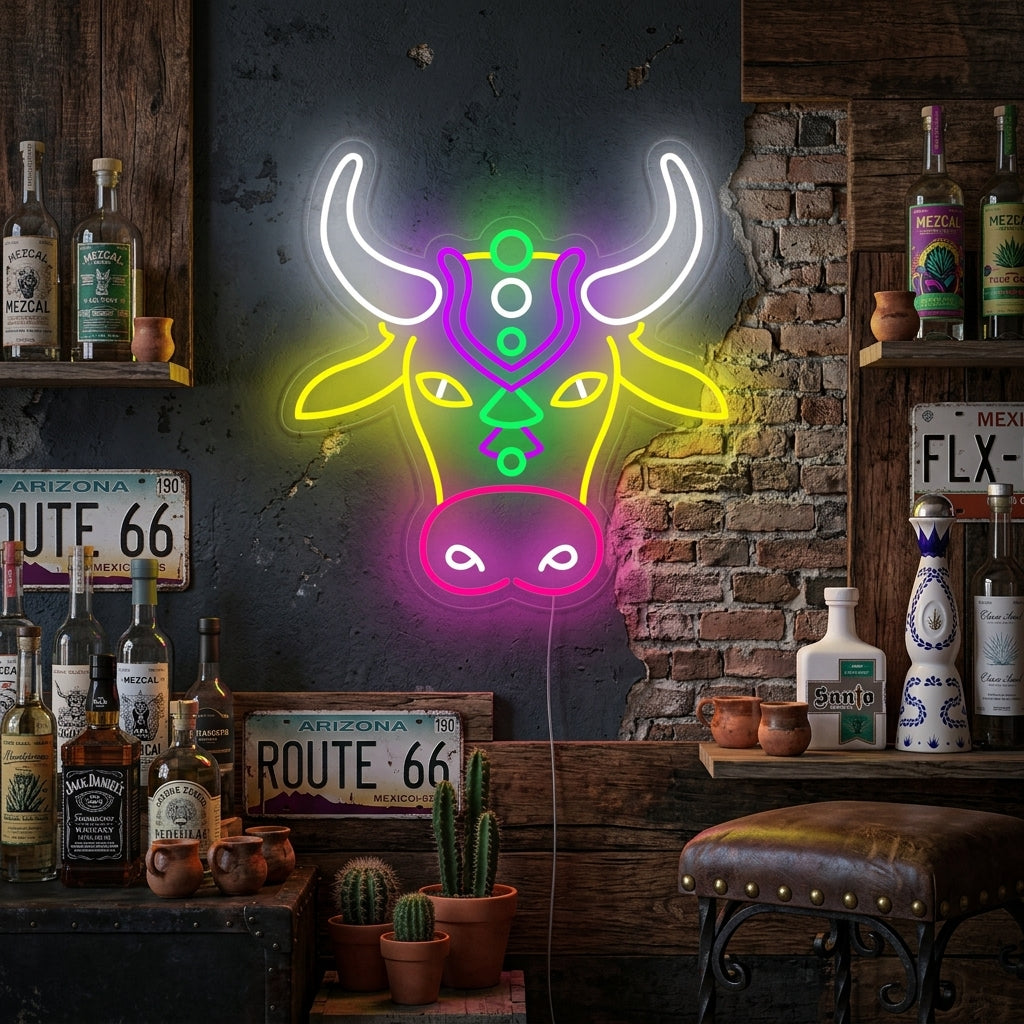 "Toro De Colores" Letreros Neon