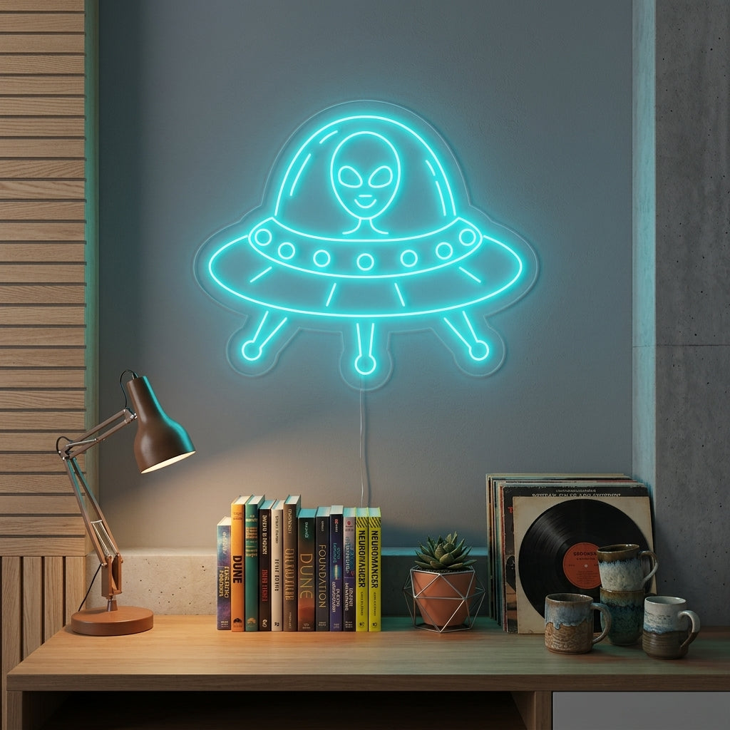 "Alien UFO" Letreros Neon