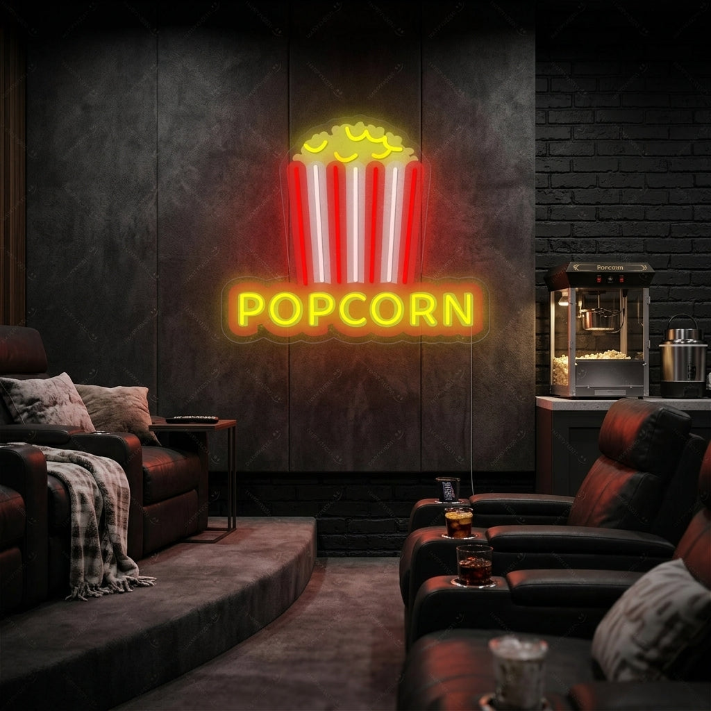 "popcorn" Letrero de neón