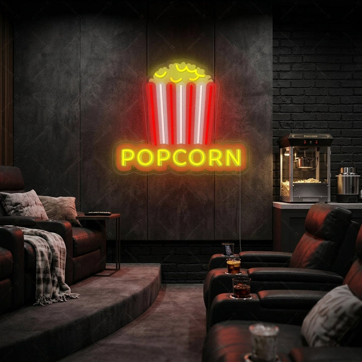 "popcorn" Letrero de neón