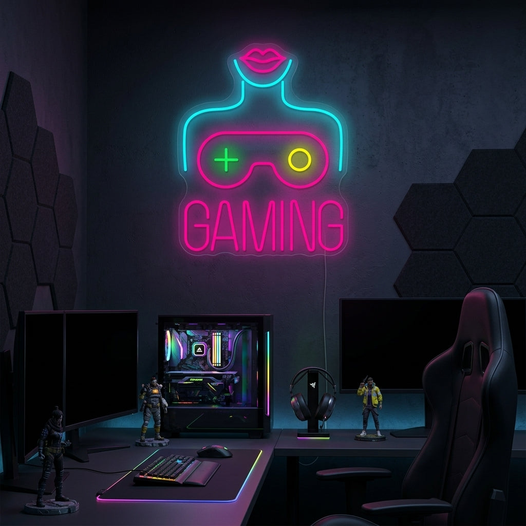 "Gaming" Letrero de neón