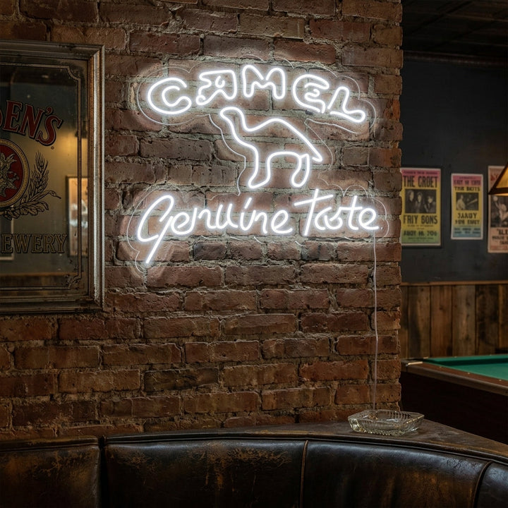 "Camel Genuine Taste" Letreros Neon