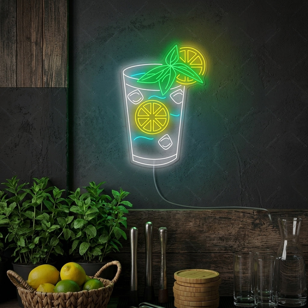 "Mojito Bar" Letrero de neón