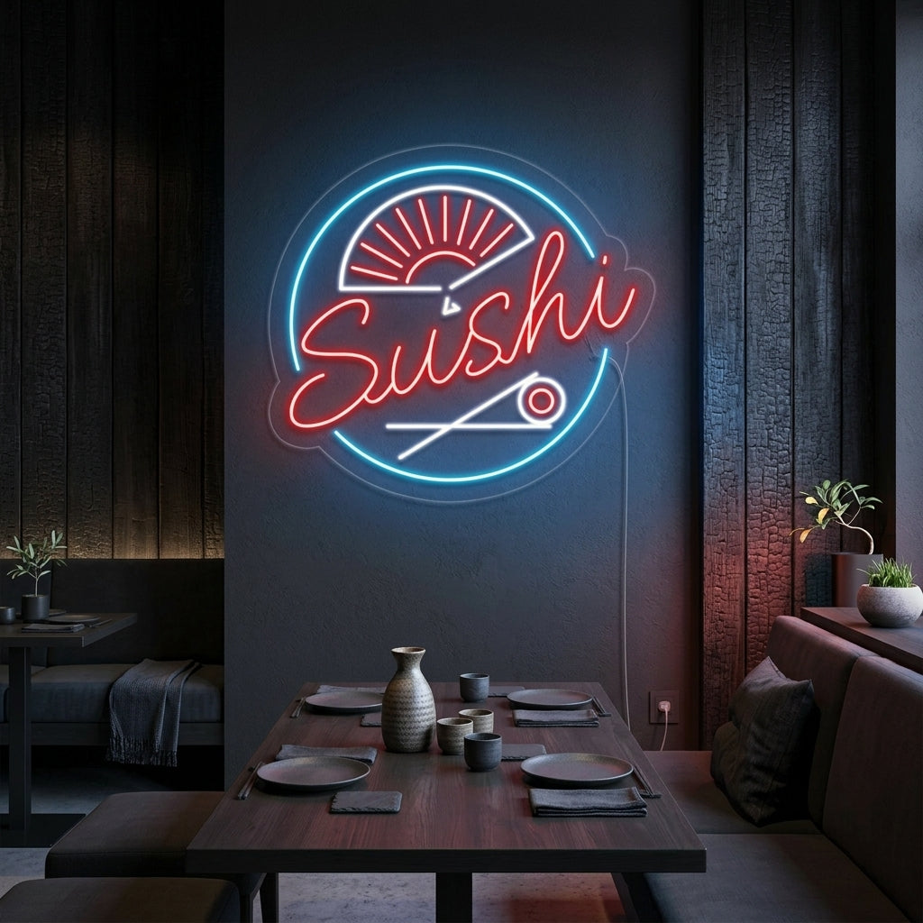 "Sushi" Letreros Neon