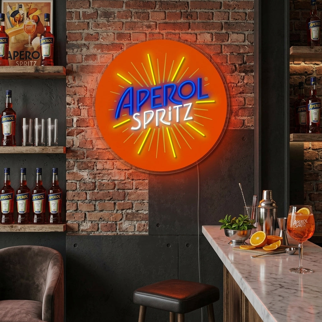 "Italy Aperol Spritz" Letreros Neon
