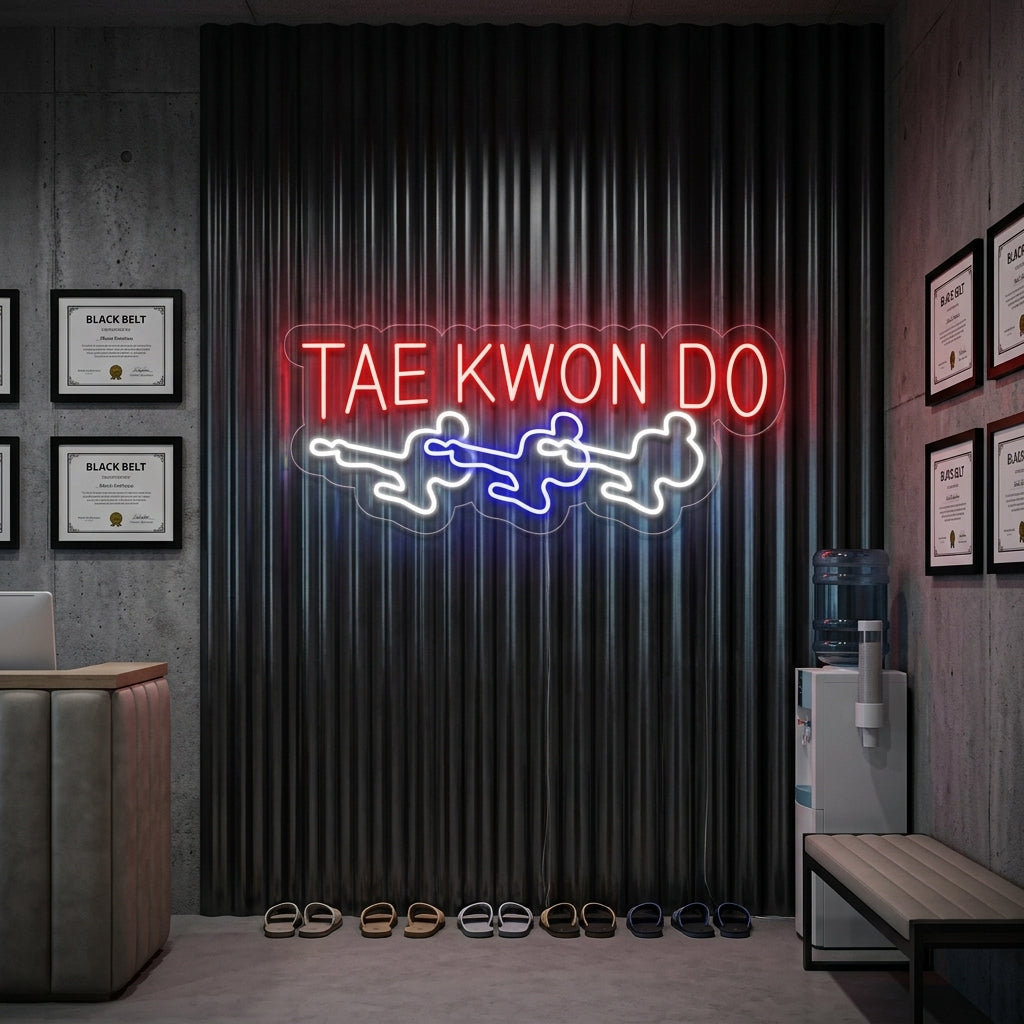 "Taekwondo Hombres" Letreros Neon