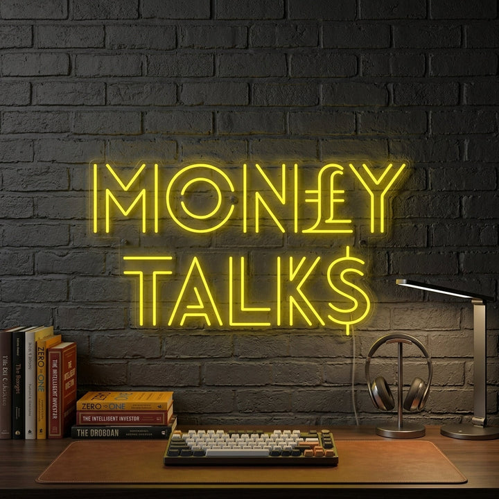 "Money Talks" Letreros Neon