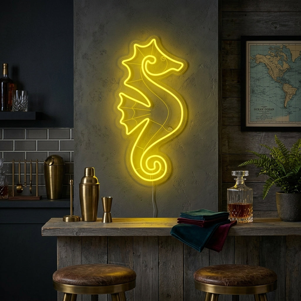"Caballito De Mar" Letreros Neon